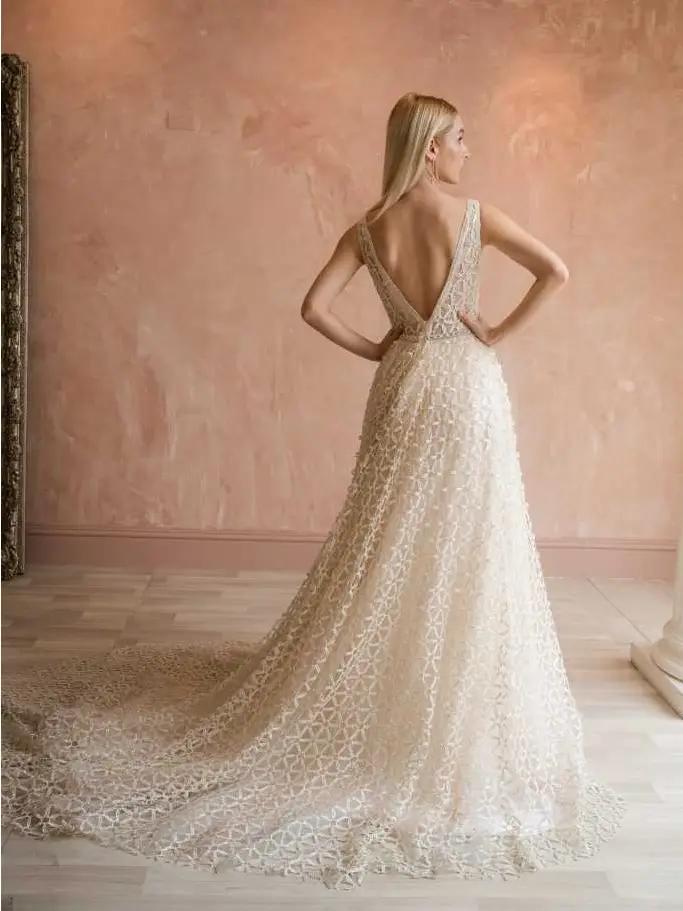 Long Sleeve Lace Wedding Dress 4 Mobile